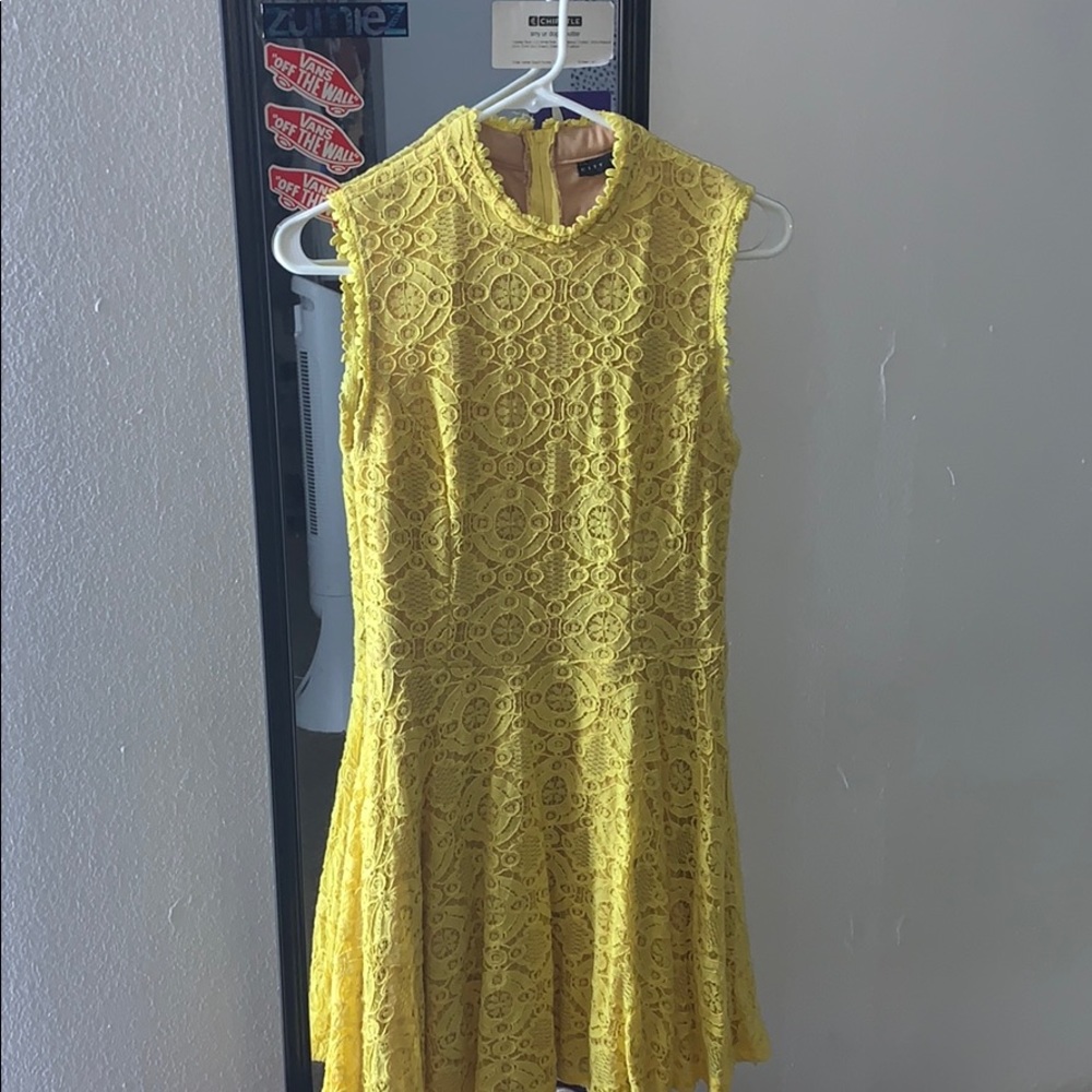 Yellow hoco dress